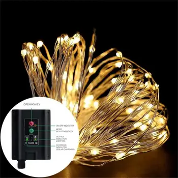 50/100/200/300 LED Solárne Svetlo Vonkajšie Lampy String Svetlá Pre Sviatok Vianočný Večierok Nepremokavé Rozprávkových Svetiel Záhrada Garland