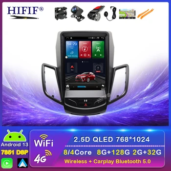 8+128G Carplay DSP 4G 8 core Android 13 Auto Rádio Multimediálny Prehrávač Videa Pre Ford Fiesta 2009 2010-2016 Navigácia GPS, 2 DIN