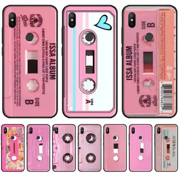 Audio kazeta retro ružový Telefón puzdro Pre Xiao Redmi 7 9t 9se k20 mi8 max3 lite 9 poznámka 8 9s 10 pro Mäkké Silikónové Shell Kryt