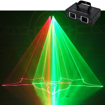Dobrý Účinok 2 Vedúci Dj RGB plnofarebný Laser Lúč Line Skener Fáze Osvetlenie Domov Strán, KTV, Nočný Klub Svadobný Tanec