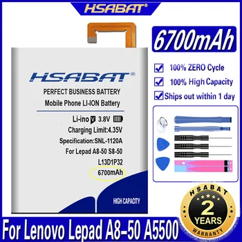 HSABAT L13D1P32 6700mAh Batérie pre Lenovo Lepad A8-50 A5500 S8-50 Tab 3 8 palcový TB3-850F TB3-850M Batérie