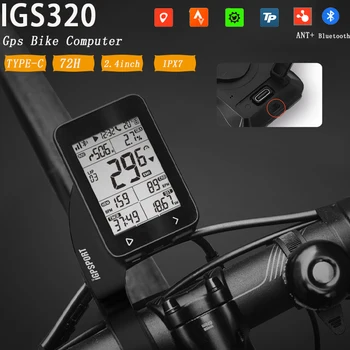 iGPSPORT iGS320 Bike Počítača ANT+ Bezdrôtový Tachometer Bluetooth GPS Navigácie Smart Oznámenie počítadlo kilometrov