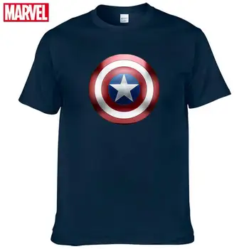 Marvel Avengers Kapitán Amerika Krátke sleeve tee módne pánske t-shirts 2021 Letné tričko bavlna grafické t košele #41