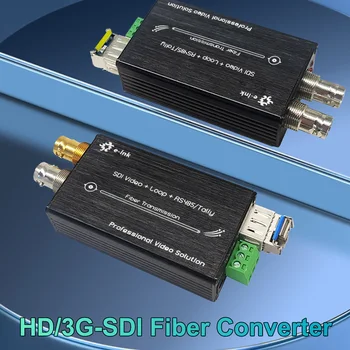 Mini HD/3G SDI Vlákniny Extender Vysielanie Úrovni 1080P-SDI Video Optický Prevodník s RS485 Tally Slučky Sa Až 60Hz