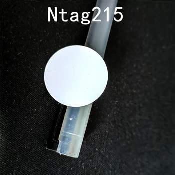 NFC Ntag215 Mince TAG Key 13.56 MHz NTAG 215 Karta Štítok RFID Ultralight Menovky, Etikety 25 mm priemer Kola Box