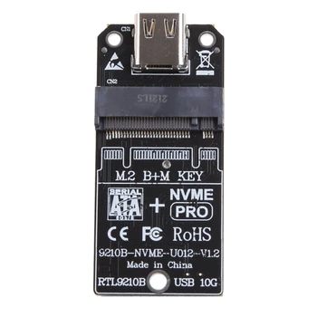 NVME/NGFF na USB 3.1 Typ-C Adaptér M2 SSD Adaptér NVMe Krytu M. 2 na USB 3.1 Prípade, Podpora SSD 2230/42/60/80 Dropshipping