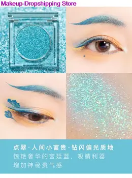 Palác Múzeum Make-Up, Multi Farebná Monochromatická Očné Tiene Lesk Eyeshadow Pearlescent Zvýrazňovač Prášok Make-Up Diamond Tieň
