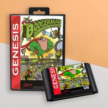 pre Boogerman - Pick a rýchlym Pohybom Dobrodružstvo NÁS kryt 16bit retro hra kazety pre Sega Genesis Megadrive konzoly na videohry