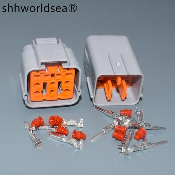 shhworldsea 10 Pin 2.2 mm 6195-0167 6195-0164 Vodotesný Kábel Zásuvka Auto Konektor Pre Motory Vozidiel