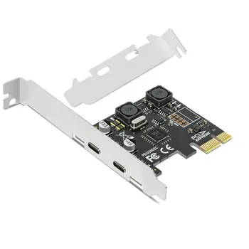 USB 3.0, PCI-E na Typ-C Rozširujúcu Kartu Adaptéra 2 Port USB 3 PCIE Karty adaptéra PCI express