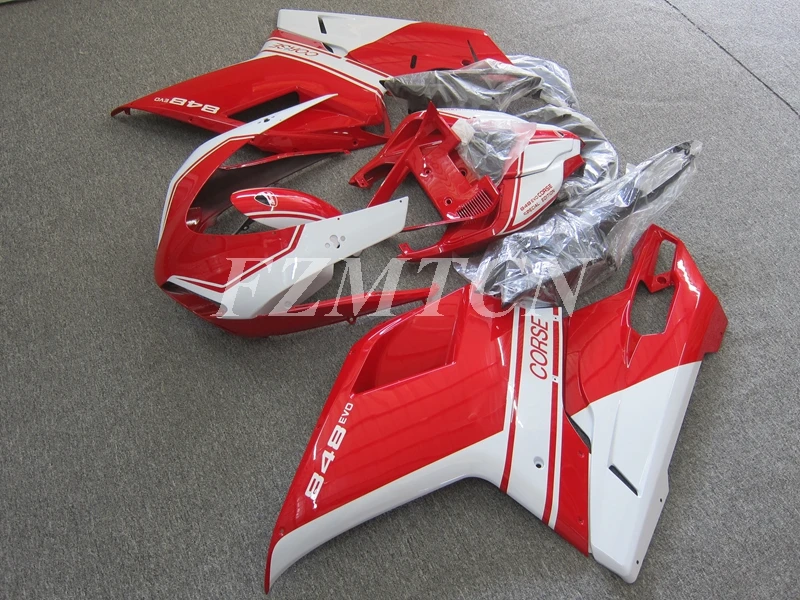 Vstrekovacie Formy Nový ABS Horské Kit vhodný pre Ducati 848 1098 1198 Evo 2007 2008 2009 2010 2011 2012 Karosériou Nastaviť Red White