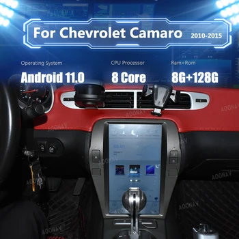 12.1 palce Snapdragon Android 128GB autorádio Pre Chevrolet Camaro Obdobie 2010-2015 Multimdeia Hráč Wirelss Carplay Google Auto