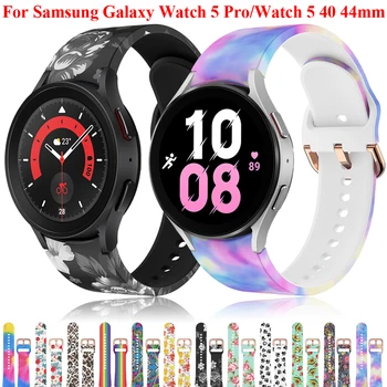 20 mm Silikónový Náramok Pre Samsung Galaxy Watch5 Pro 45mm/Watch 4 5 40 44 mm Smart Popruh Kapela Watch4 Klasické 42 46 mm Náramok