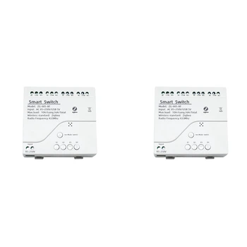 4X 4CH Zigbee Smart Light Switch Modul AC 85-250V RF433 Prijímať 10A Relé Pracovať S Alexa Asistent,Tuya Inteligentný Život