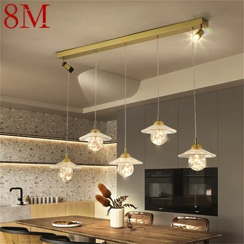 8M Tvorivé Svetlá Prívesok Moderné LED Zlato Lampa S Reflektorov, Svietidiel pre Domáce Jedáleň