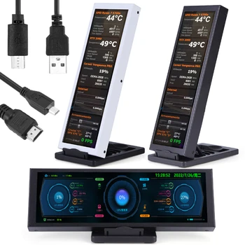 Dual USB Typ-C Sekundárnej Obrazovky LCD Monitor CPU, GPU, RAM, HDD DIY Počítač 7.9 Palcový IPS pre PC Mini ITX Prípade Voľne AIDA64