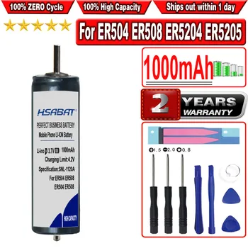 HSABAT 1000mAh Ni-MH dobíjacie Batérie pre elektrický holiaci strojček zastrihávač chĺpkov fréza klip ER504 ER508 ER5204 ER5205 ER5208 ER5210