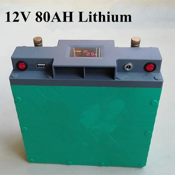 Lihium batérie 12v 80Ah li-ion batéria s Vysokou kapacitou vysoký výkon skúter BMS Batéria pre klince Motorových Solárna veterná Energia systému ups