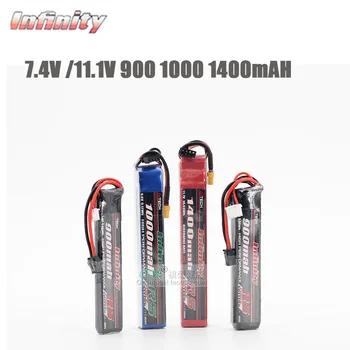 M./-Pôvodné Infinity Vodné pištole lítiové batérie, 7.4 V/ 11.1 V 900 1000 1400mAH /2s/3s LiPo lítiová batéria s SM xt30 plug