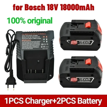 NOVÉ Batérie 18V 18.0 Ah pre Bosch Elektrická Vŕtačka 18V Nabíjateľná Li-ion Batéria BAT609, BAT609G, BAT618, BAT618G, BAT614+Nabíjačka
