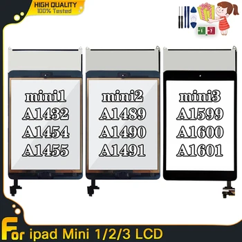 Originálne LCD Pre iPad Mini 1 A1432 A1454 A1455 LCD Náhradné Pre iPad Mini 2 A1489 A1490 A1491 Mini 3 A1599 A1600 A1601 LCD