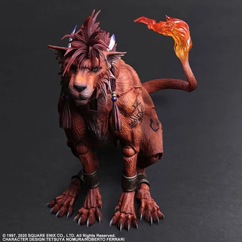 Pôvodné PLAY ARTS Kai konečné fantasy7 Remake Červená XIII PVC Akcie Obrázok Toy Model Kolekcie Darček 18 CM