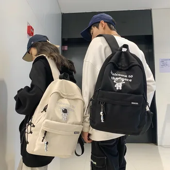 Qyahlybz žena vysokoškoláci les školské tašky jednoduchý japonský veľkú kapacitu mužov taška cez rameno žien batoh