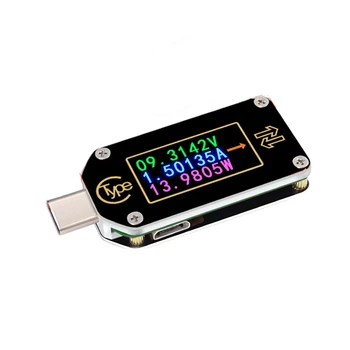 Typ-C PD Spúšť USB Napätie Ammeter Kapacita Meter 2 Spôsob Merania Nabíjačky, Batérie, LCD Tester(TC66C)