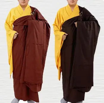unisex vysokej kvality zen budhistický položiť meditácie cassock Shaolin mních kung fu Kesa oblečenie buddha master robe požehnanie vyhovuje