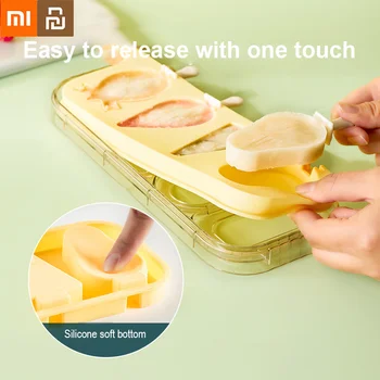 Xiao Youpin Ice Cream Formy potravinársky Silikón Mini Prenosné DIY Dieťa Doplnok stravy Nástroje Opakovane Vymeniteľné Ice Cream Plesní