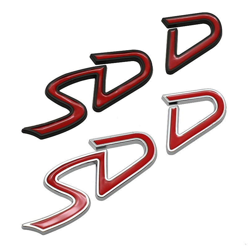 3D Kovov D SD Logo Zadný Kufor, Znak, Odznak karosérie Nálepky, Nálepky pre MINI COOPER S D R50 R53 R55 R56 F54 F55 F56 F57