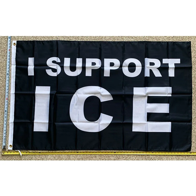 Donald Trump Vlajka DOPRAVA ZADARMO I Podpora ICE Prisťahovalectvo Desantis Vlajky USA Znamenie, 3x5 