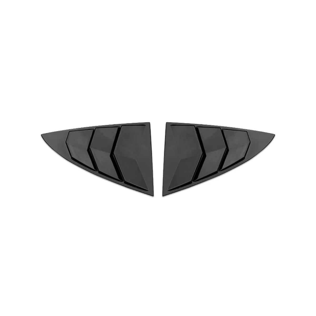 Pre Tesla Model 3 Y Louvre Zadný Trojuholník Flitrami Diely,Svetlá Čierna,D